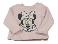 Svetloružová prešívaná mikina s Minnie zn. C&A
