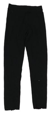 Černé žebrované legíny PRIMARK