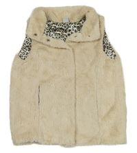 Smotanová kožušinová podšitá vesta Y.F.K.