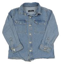 Modrá riflová košilová bunda Matalan