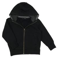 Černá propínací mikina s kapucí Next