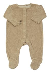 Světlehnědý sametový overal Next