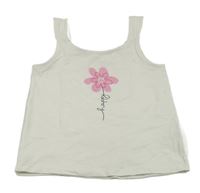 Biely top s kvietkom Topolino