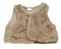 Pudrové kožešinové podšité bolérko Next