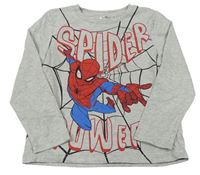 Šedé triko Spiderman zn. Marvel