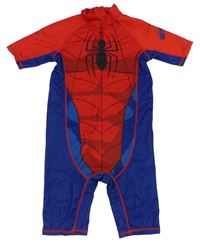 Modro-červený UV overal - Spiderman Primark