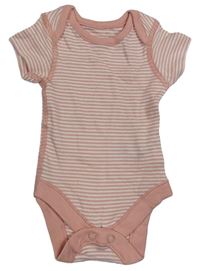 Starorůžovo-biele pruhované body M&S