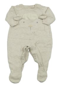 Béžový melírovaný overal s ovcí Mothercare