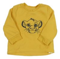 Horčicová fleecová mikina so Simbou Primark