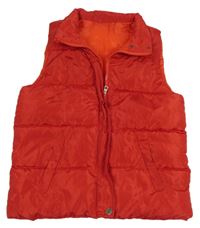 Červená šusťáková zateplená vesta