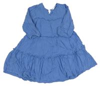 Modré mušelínové šaty M&S