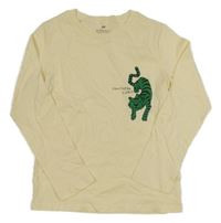 Žluté triko s tygrem H&M