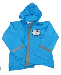 Modrá pláštěnka s Hello Kitty a kapucňou