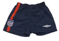 Tmavomodré šusťákové fotbalové kraťasy - England Umbro