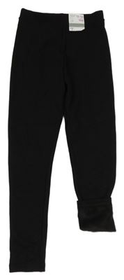 Nové - Černé zateplené legíny Primark