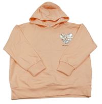 Marhuľová mikina so srdcem a kapucňou Dopodopo