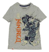 Sivé melírované tričko s Lego Ninjago George