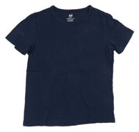 Tmavomodré tričko H&M