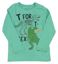 Zelené tričko s dinosaurami C&A