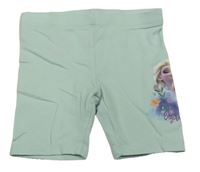 Mintové elastické kraťasy s Elsou H&M