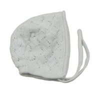 Bílá pletená podšitá čepice Next