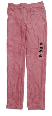 Nové - růžové sametové žebrované džegíny Dopodopo