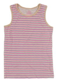 Ružovo-fialový pruhovaný top