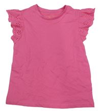 Růžové tričko s madeirou Matalan