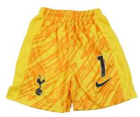 Žluto-oranžové vzorované fotbalové kraťasy s logem - Nike