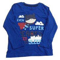 Zafírové tričko so supermedvědem Lupilu