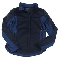 Tmavomodrá softshellová bunda Decathlon