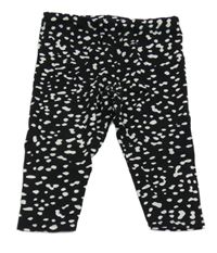 Čierno-biele vzorované legíny