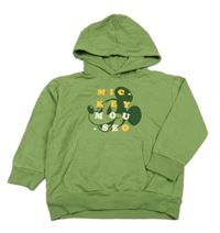 Zelená mikina s Mickeym a kapucňou Sinsay