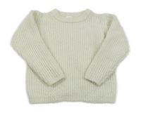 Smotanový vlnený sveter Next