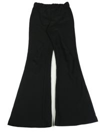 Černé žebrované flare legíny Primark