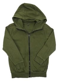 Khaki propínací mikina s kapucí F&F