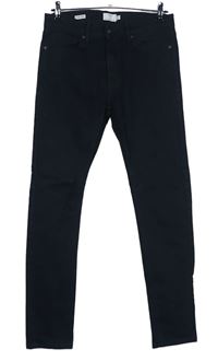 Pánské černé stretch skinny rifle Topman vel. 32R 