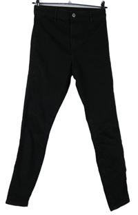Dámské černé skinny rifle vel. 34