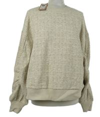 Nové - Dámska béžová melírovaná mikina Gallery