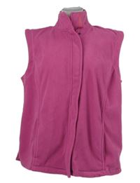 Dámská růžová fleecová vesta 