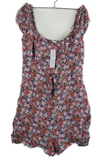 Nové - Dámsky farebný kvietkovany letný overal George