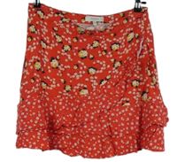 Dámska červená kvietkovana sukňa Oasis