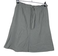 Dámska sivá ľanová sukňa H&M