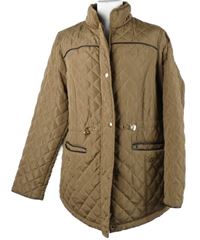 Dámska béžová šušťáková prešívaná zateplená bunda Atmosphere