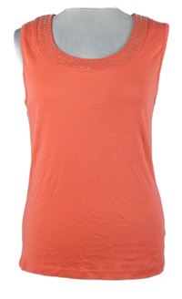 Nové - Dámský korálový top s kamínky M&Co