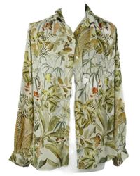 Dámská béžová květovaná halenka H&M