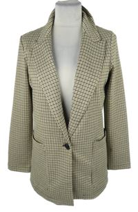 Dámský černo-béžový vzorovaný blejzr H&M