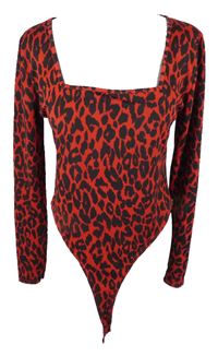 Dámské červeno-černé vzorované body Boohoo 