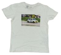 Biele tričko s autom