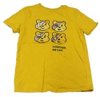 Žlté tričko s medvídky Pudsey zn. George
